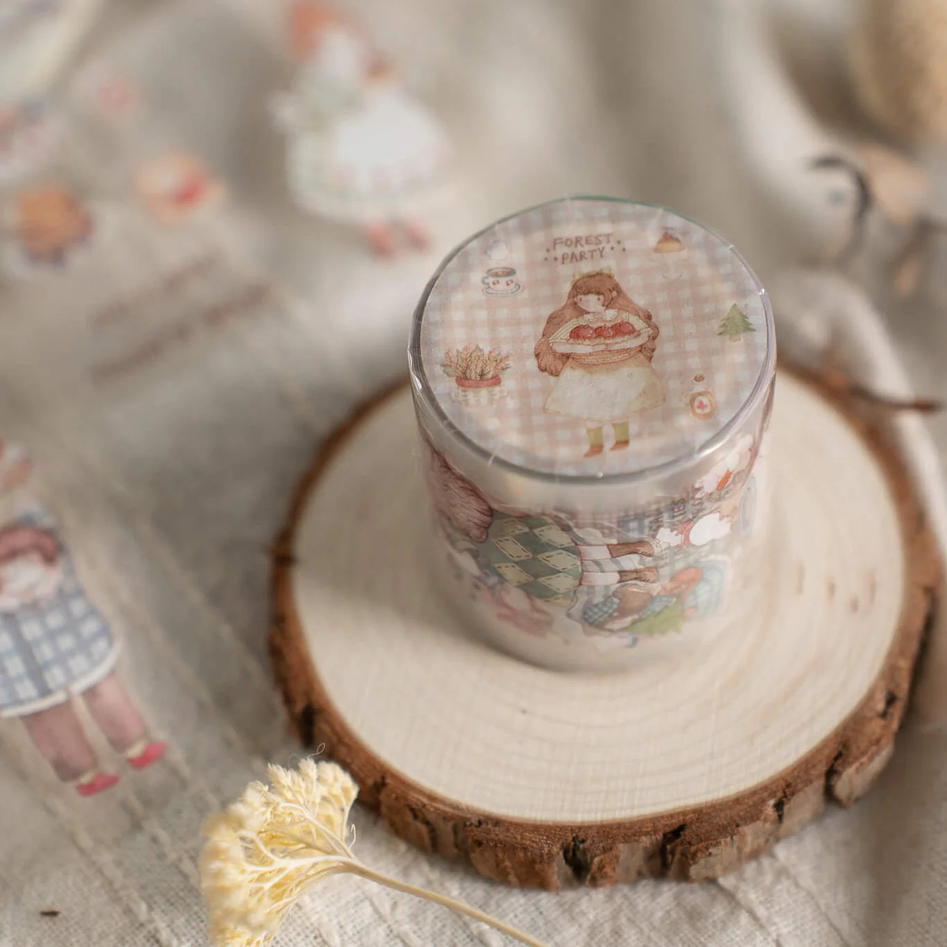 (NEW) Sho Little Happiness - Forest Party | Kiss Cut PET Tape Stickers