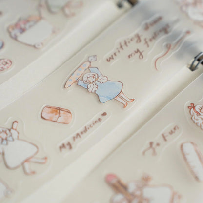 (NEW) Sho Little Happiness - Stationery Friends | Kiss Cut PET Tape Stickers