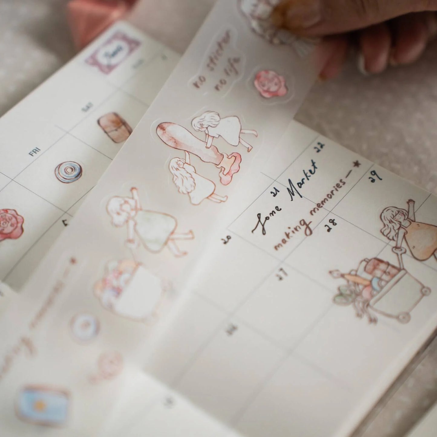 (NEW) Sho Little Happiness - Stationery Friends | Kiss Cut PET Tape Stickers