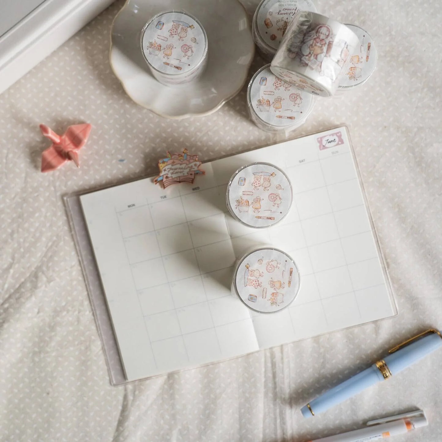 (NEW) Sho Little Happiness - Stationery Friends | Kiss Cut PET Tape Stickers