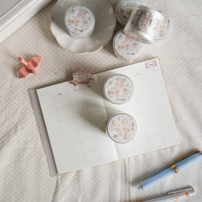 (NEW) Sho Little Happiness - Stationery Friends | Kiss Cut PET Tape Stickers