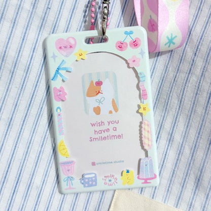 (NEW) Smiletime Cute Lanyard and Card Holder Set | 5 designs