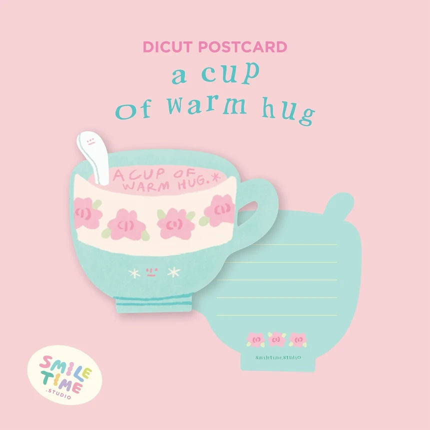 (NEW) Smiletime Diecut Glitter Postcards | 3 designs