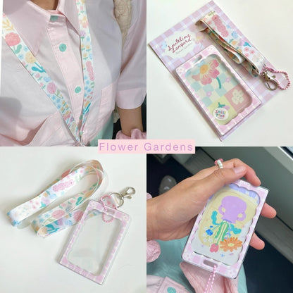 (NEW) Smiletime Cute Lanyard and Card Holder Set | 5 designs