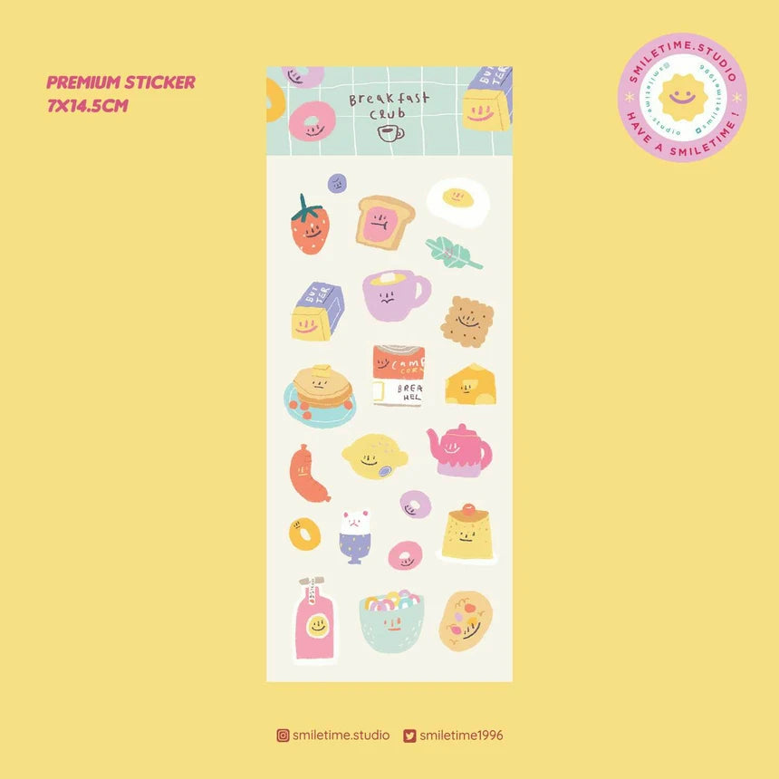 breakfast, toast, strawberry, sticker, bread, lemon, sausage, donuts, biscuits, nz, stationery, coffee, butter