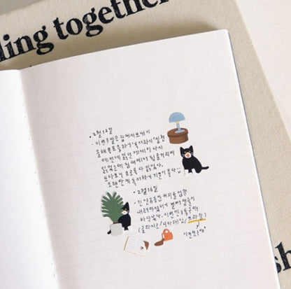 (NEW) Suatelier -  no.1139 cat's catch! | Daily Deco Stickers