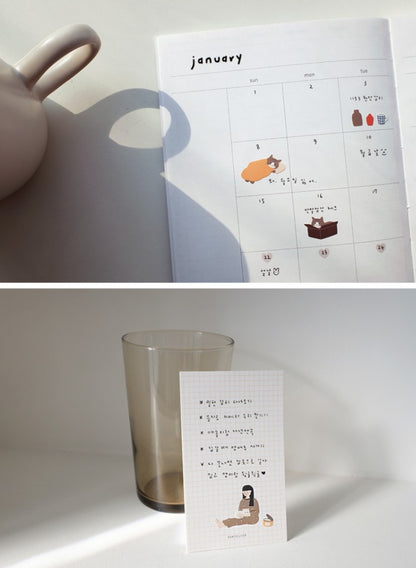 (NEW) Suatelier -  no.1150 cats have staff | Daily Deco Stickers