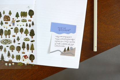 (NEW) Suatelier -  no.1098 forest | Daily Deco Stickers