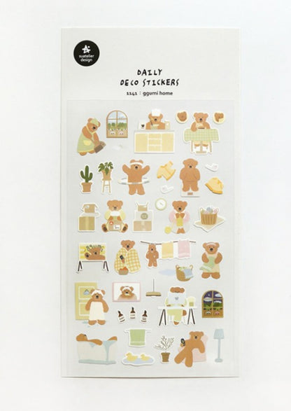 (NEW) Suatelier -  no.1141 ggumi home | Daily Deco Stickers