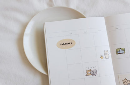 (NEW) Suatelier -  no.1176 goyomi goyami | Daily Deco Stickers