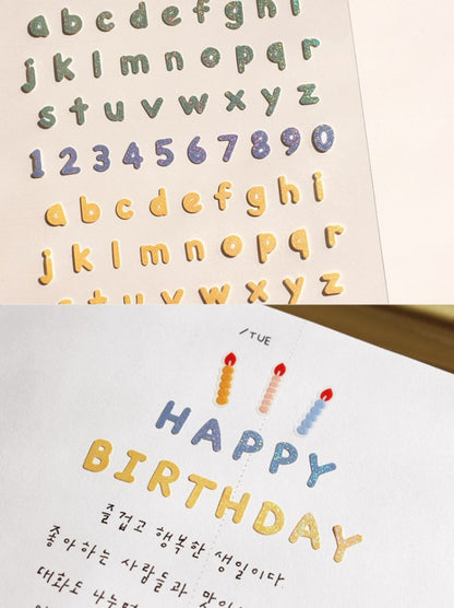 (NEW) Suatelier -  no.1135 handwriting #3 | Daily Deco Stickers