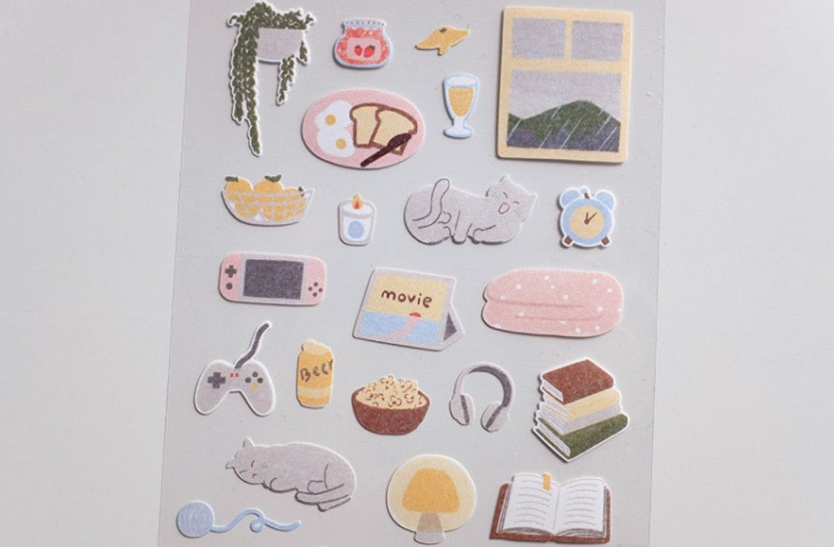(NEW) Suatelier -  no.1171 lazy sunday | Daily Deco Stickers