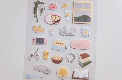 (NEW) Suatelier -  no.1171 lazy sunday | Daily Deco Stickers