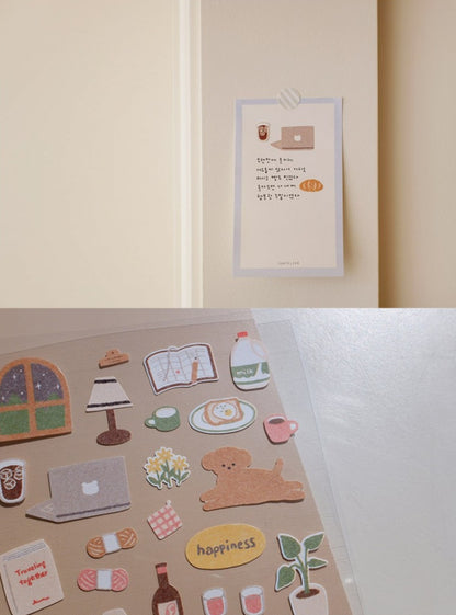 (NEW) Suatelier -  no.1154 small happiness | Daily Deco Stickers