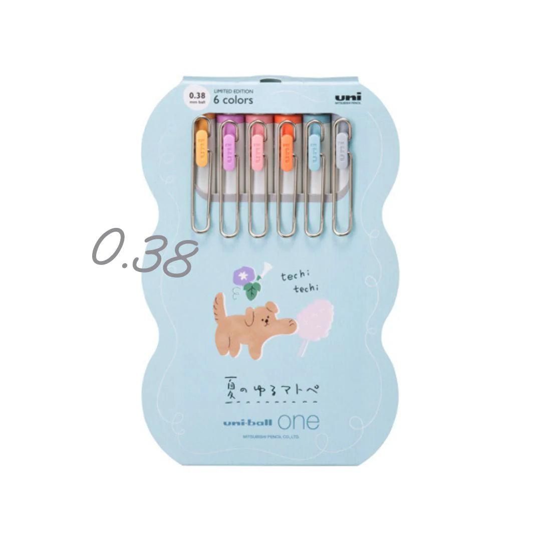[Limited Edition] Uni-Ball One Gel Pen - Summer Yuru Matope - 6 Colors - 0.5/0.38mm