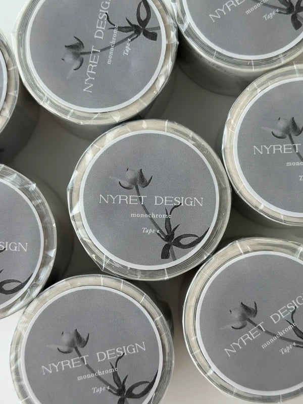 (NEW) Nyret Tape E - Monochrome | Washi Tape