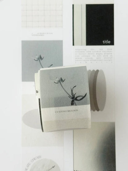 (NEW) Nyret Tape E - Monochrome | Washi Tape