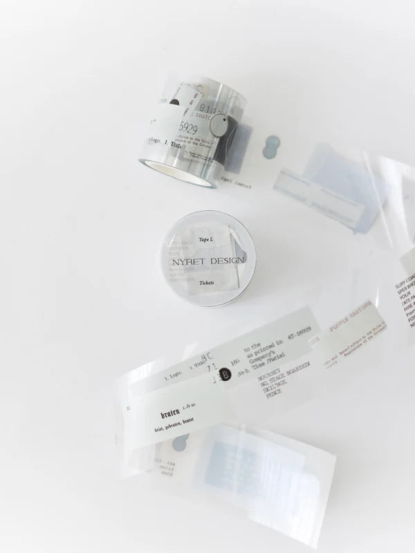 (NEW) Nyret Tape L - Tickets | PET Tape Stickers