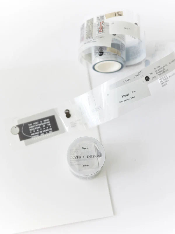 (NEW) Nyret Tape L - Tickets | PET Tape Stickers