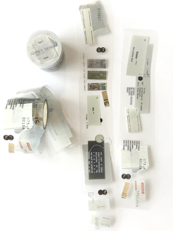 ticket, PET tape, sticker, new zealand, nz, auckland, stationery, journaling, scrapbooking, retro, hope and letters