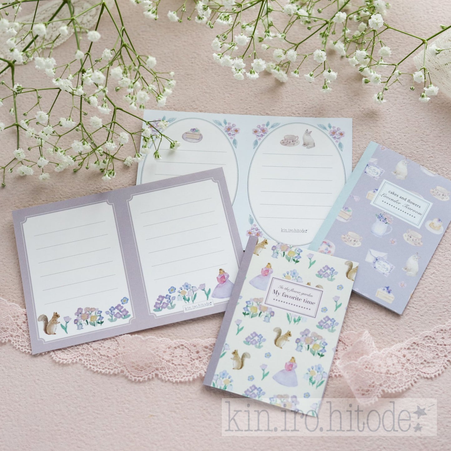 (NEW) Kin.iro.hitode - The Squirrel and The Garden × Lavender Tearoom | Message Card
