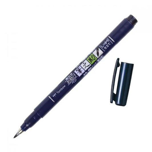 Tombow Fudenosuke Brush Pen - Hard/Soft Tip - Black Ink