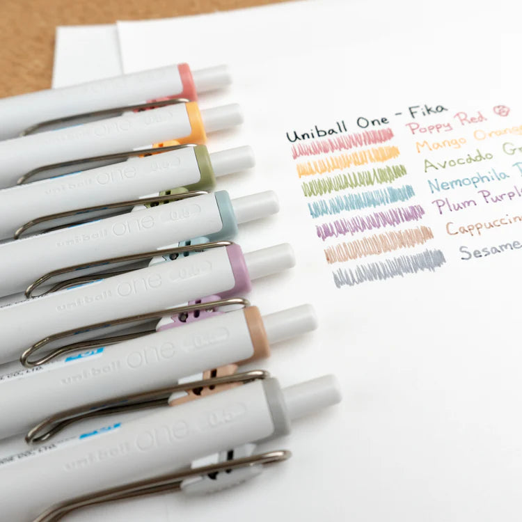 Uni-Ball One Gel Pen FIKA Color - 0.5mm - 7 Colors