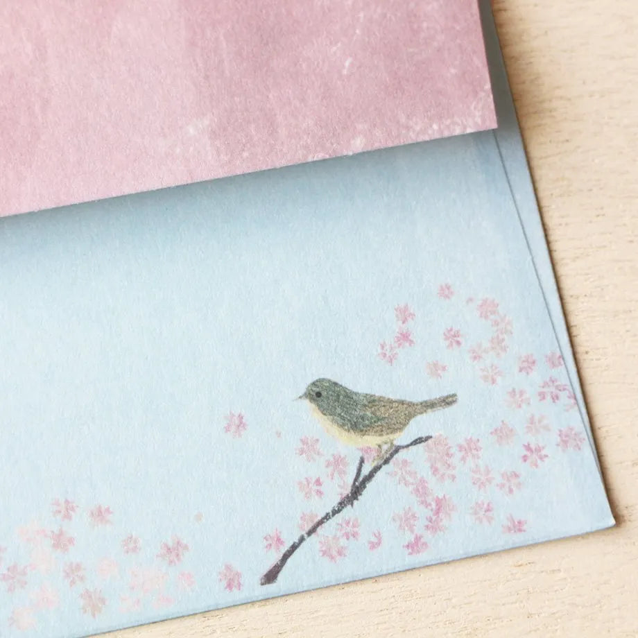 (NEW) Watako Omori Sakura | Letter Set (12 sheets & 4 envelopes)