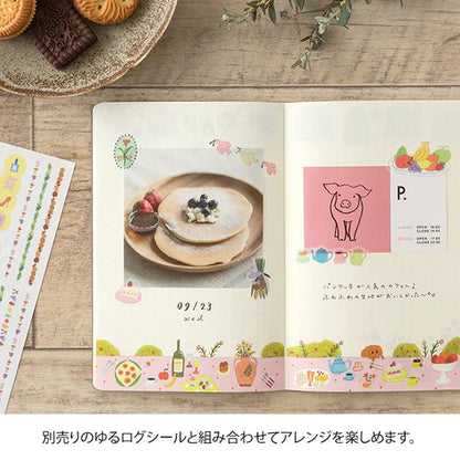 (NEW) Midori Yuru Log Notebook B6 - My Life - Dot Grid