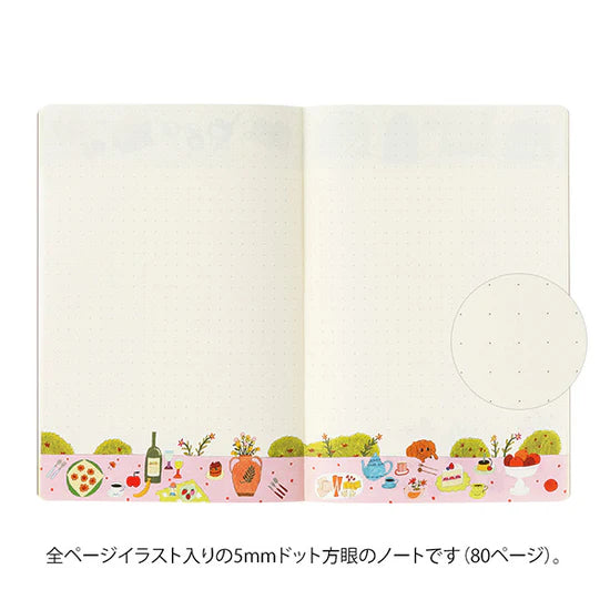 (NEW) Midori Yuru Log Notebook B6 - My Life - Dot Grid