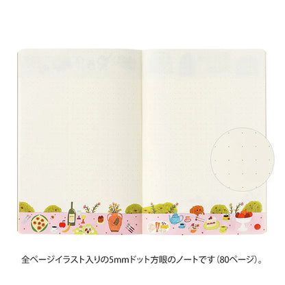 (NEW) Midori Yuru Log Notebook B6 - My Life - Dot Grid