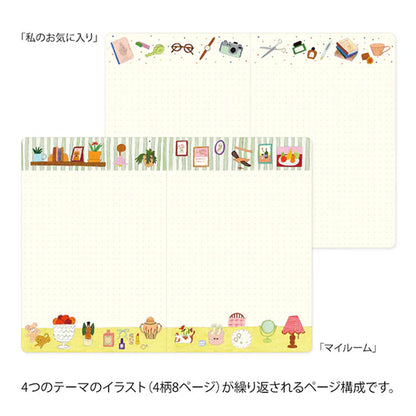 (NEW) Midori Yuru Log Notebook B6 - My Life - Dot Grid