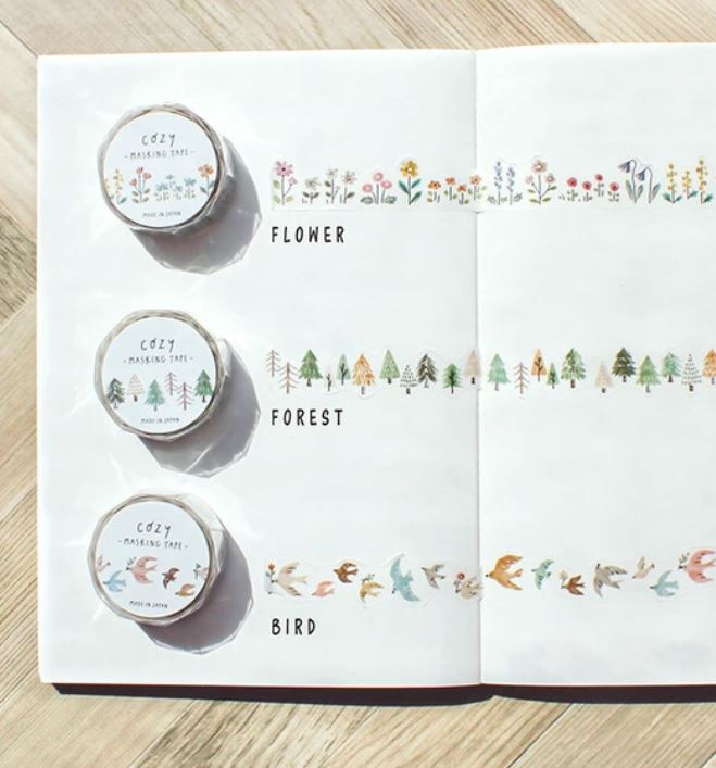(NEW) Mind Wave Flower | Die-cut Washi Tape