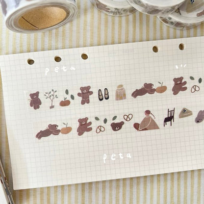 (NEW) Ranmyu Everyday Life and Kuma-Chan | Washi Tape (10m)