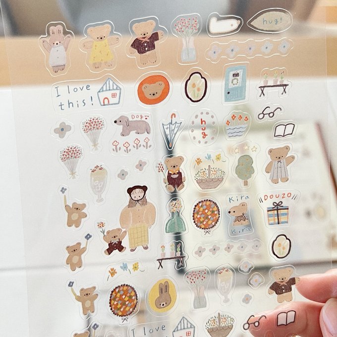 (NEW) Ranmyu Kuma-Chan's Cozy Day | Sticker Sheet