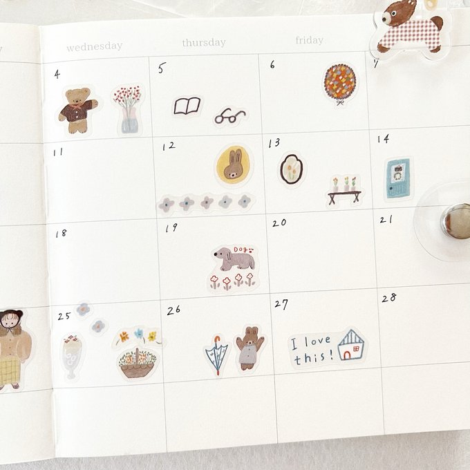 (NEW) Ranmyu Kuma-Chan's Cozy Day | Sticker Sheet