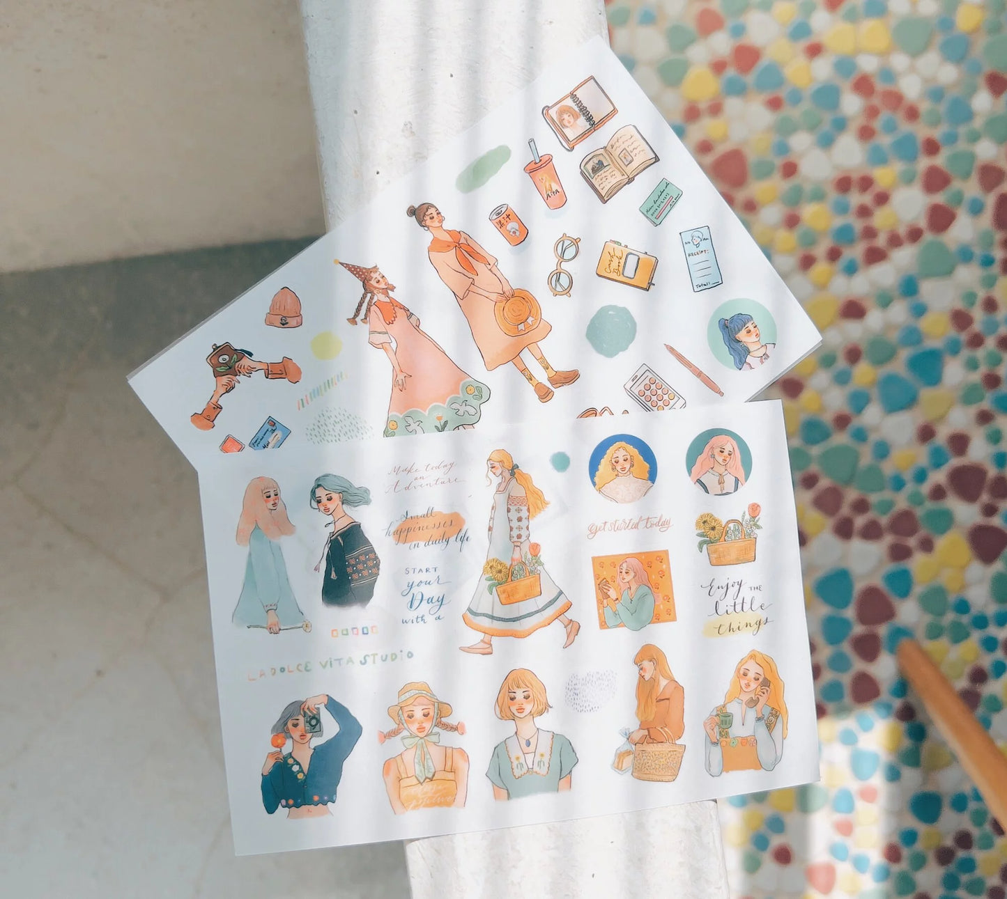 The song of hundred blooms | Transfer Sticker (Set of 2)