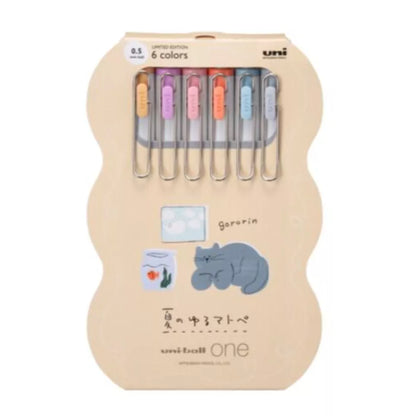 [Limited Edition] Uni-Ball One Gel Pen - Summer Yuru Matope - 6 Colors - 0.5/0.38mm