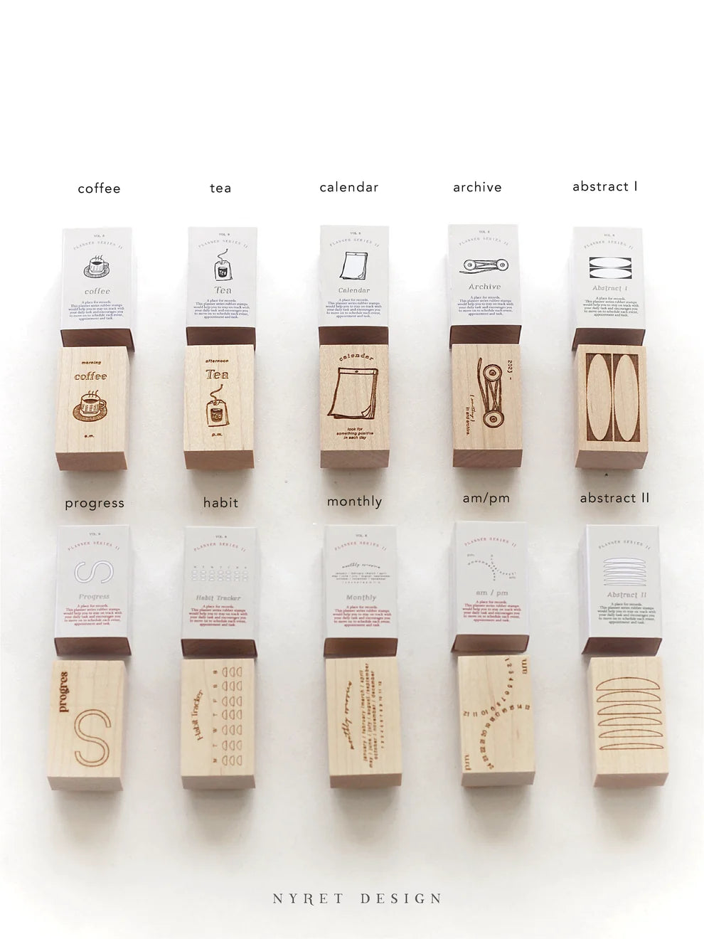 (NEW) Nyret Vol 8 Planner Series - Habit Tracker | Rubber Stamp