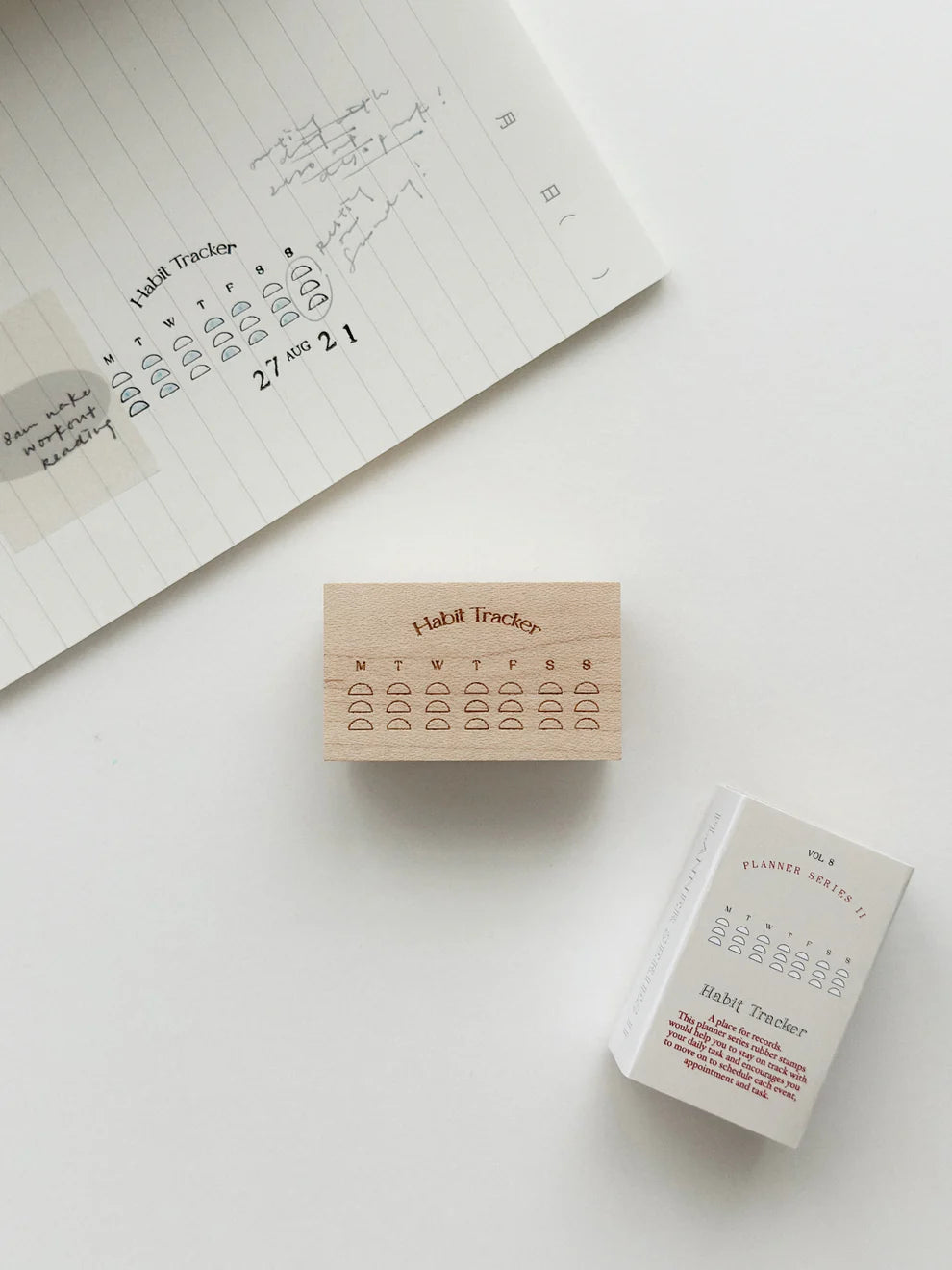 (NEW) Nyret Vol 8 Planner Series - Habit Tracker | Rubber Stamp