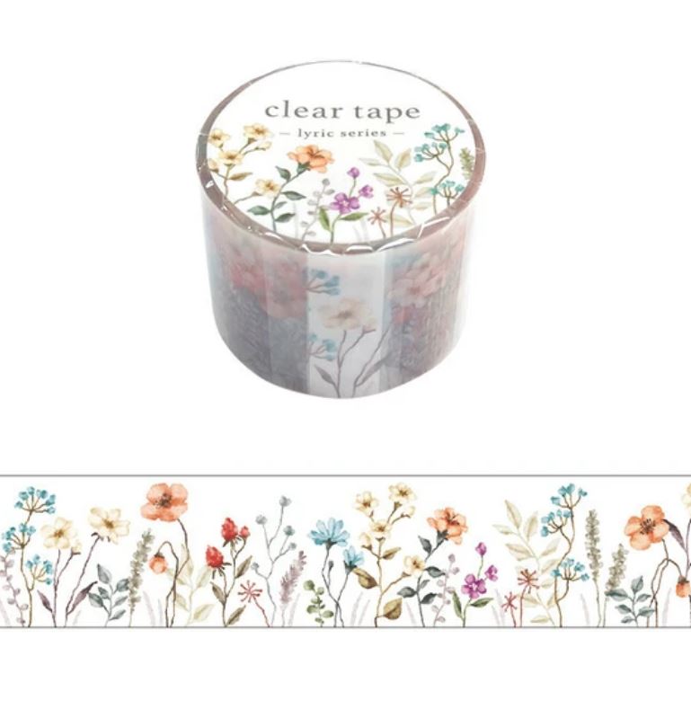 (NEW) Mind Wave Flower Clear Tape | PET Tape