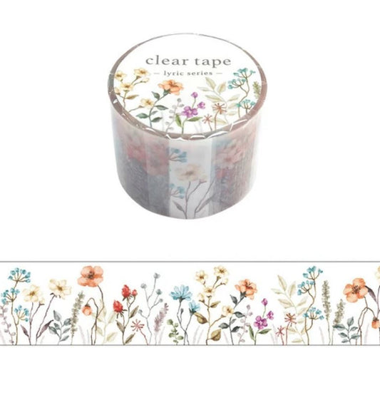(NEW) Mind Wave Flower Clear Tape | PET Tape